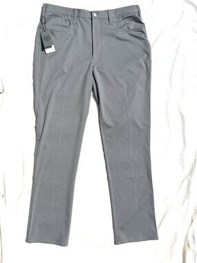 Rule 18 Men's Golf Long Pants, Graphite Gray, 36" waist